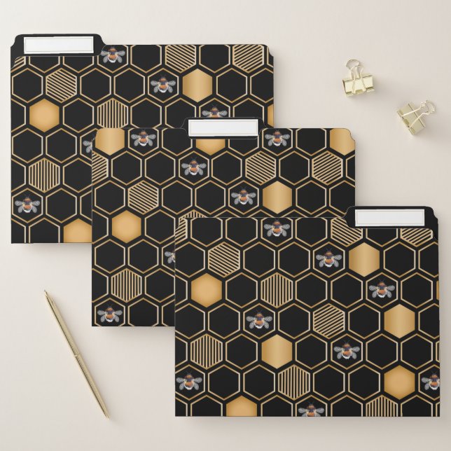 Honeycomb Pattern File Folder (Set)