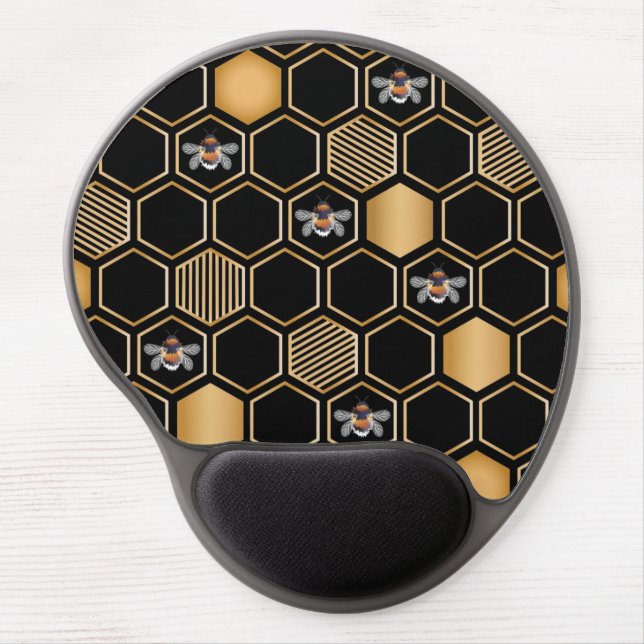 Honeycomb Pattern Gel Mouse Pad (Front)