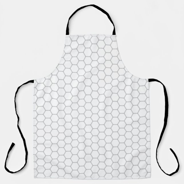 Honeycomb pattern hexagon design apron (Front)