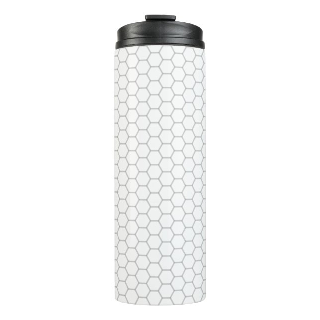 Honeycomb pattern hexagon design thermal tumbler (Front)