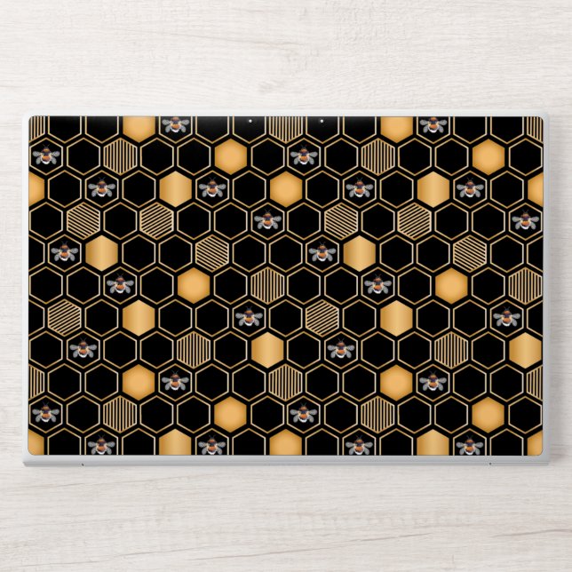 Honeycomb Pattern HP Laptop Skin (Front)