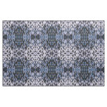 Honeycomb Pattern In Grey and Blue Wintry Colors Fabric