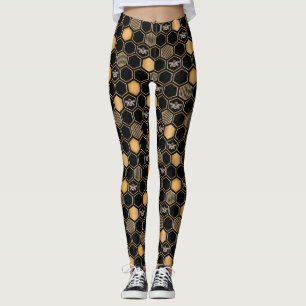 Honeycomb Pattern Leggings