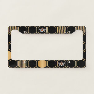 Honeycomb Pattern License Plate Frame