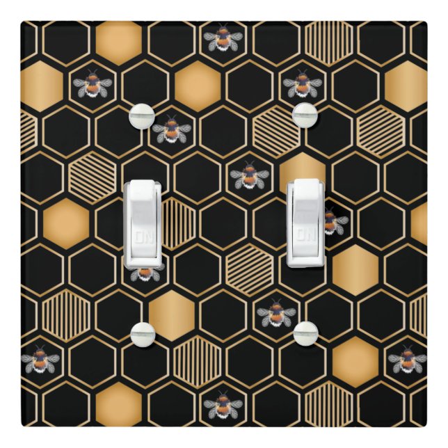 Honeycomb Pattern Light Switch Cover (In Situ)