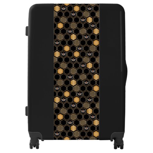 Honeycomb Pattern Luggage