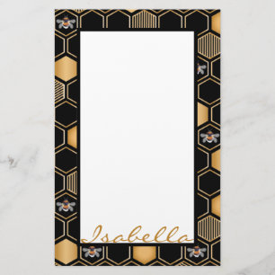 Honeycomb Pattern Stationery