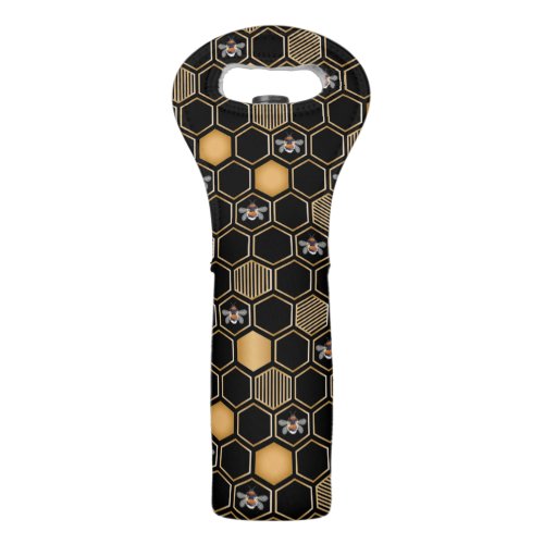 Honeycomb Pattern Wine Bag