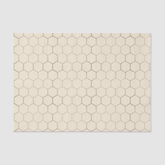 Honeycomb Patterned Tissue Paper on Ivory