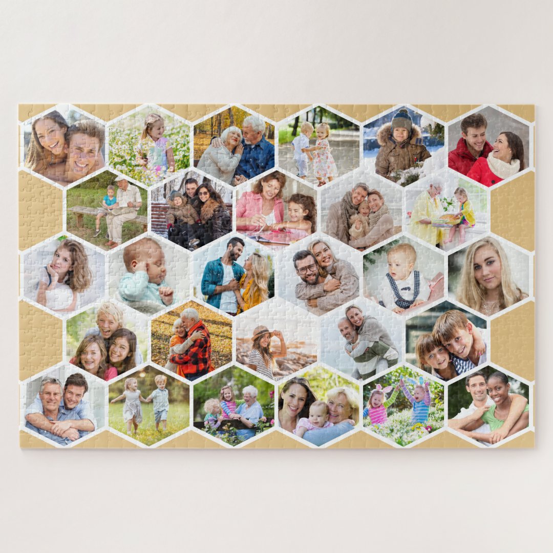 Photo Collage Custom Picture 1000 piece Jigsaw Puzzle Zazzle