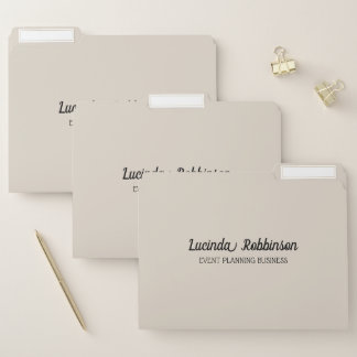 Honeycomb | Solid Color Cream 1 Personal File Folder