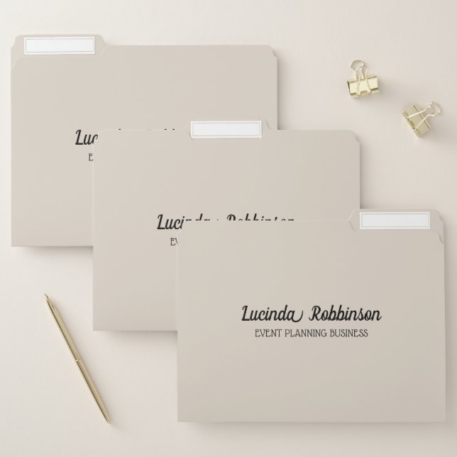 Honeycomb | Solid Color Cream 1 Personal File Folder (Set)
