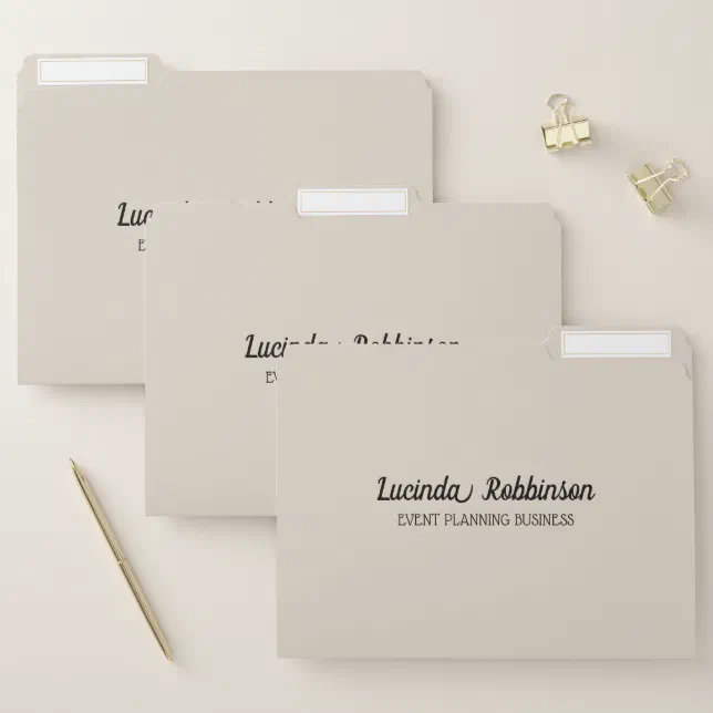 Honeycomb | Solid Color Cream 1 Personal File Folder | Zazzle