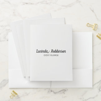 Honeycomb | Solid Color Cream 2 Personal Pocket Folder