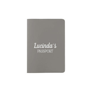 Honeycomb | Solid Color Gray 1 Personal Passport Holder