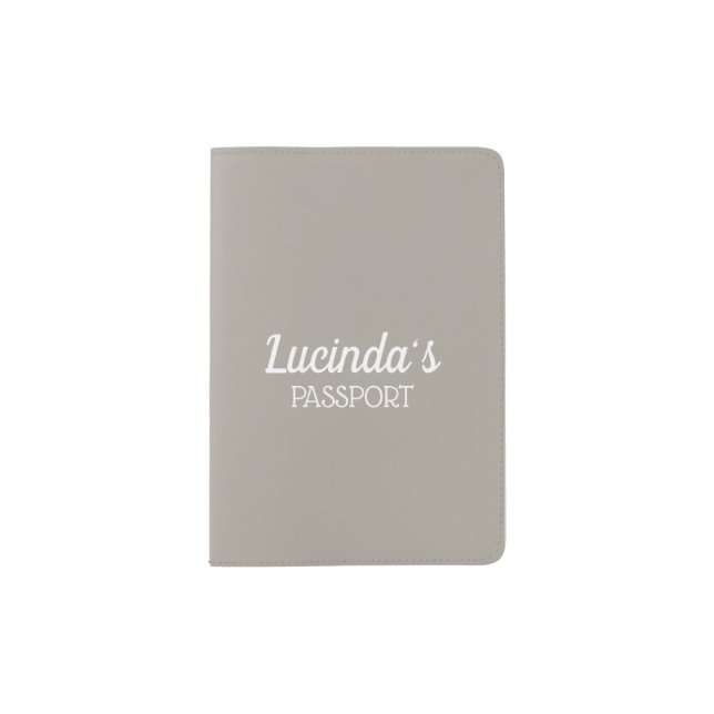 Honeycomb | Solid Color Gray 3 Personal Passport Holder (Front)