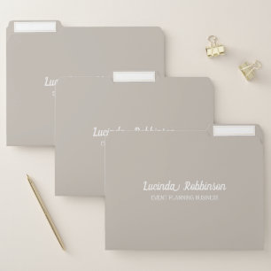 Honeycomb Solid Color Gray 5 Personal File Folder