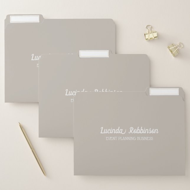 Honeycomb | Solid Color Gray 5 Personal File Folder (Set)