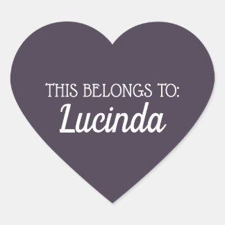 Honeycomb | Solid Color Purple 4 Personal Heart Sticker
