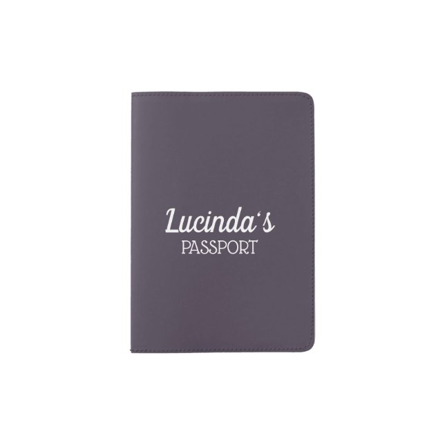 Honeycomb | Solid Color Purple 4 Personal Passport Holder (Front)