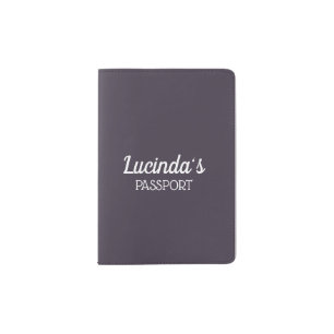 Honeycomb Solid Color Violet 2 Personal Passport Holder