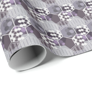 Honeycomb Striped Honeycomb Chevron Wrapping Paper