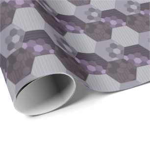 Honeycomb Striped Honeycomb Wrapping Paper