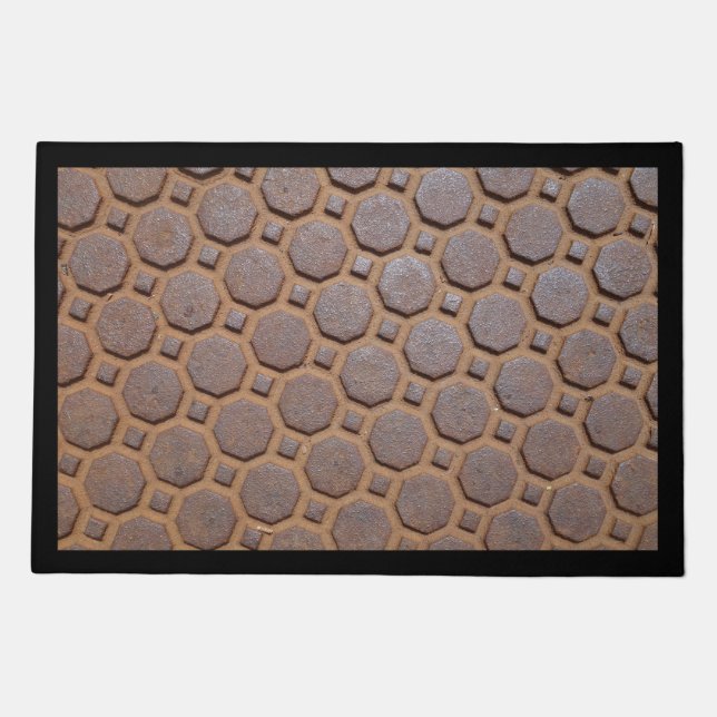 Honeycomb Tile Pattern Doormat  (Front)