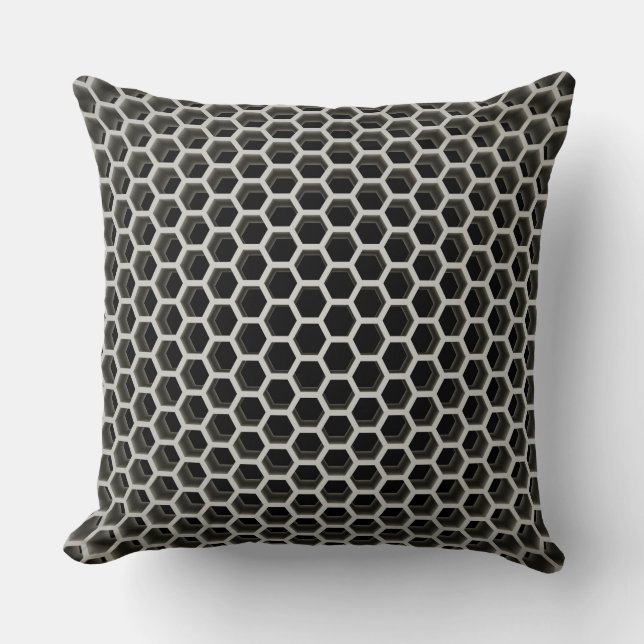 Honeycomb Warm Throw Pillow (Front)