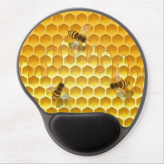 Honeycomb with Bees Hive Frame Customizable Small Gel Mouse Pad