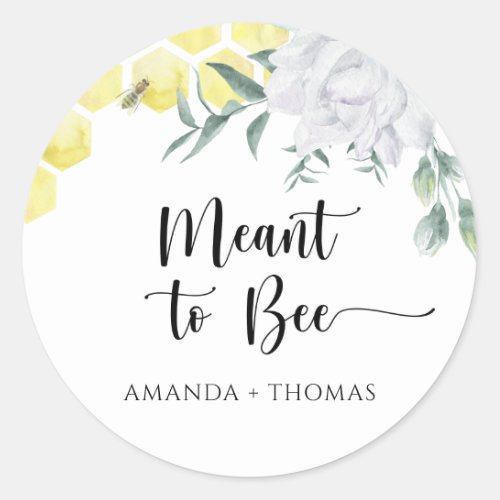 Honeycombs _ Meant to bee Classic Round Sticker