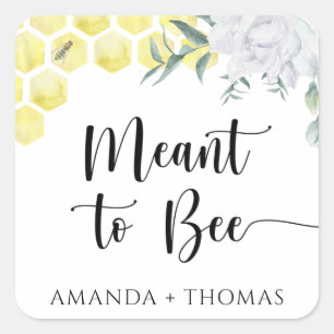 Honeycombs - Meant to bee Square Sticker