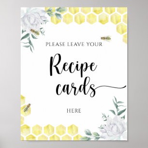 Honeycombs - Your recipe card here poster