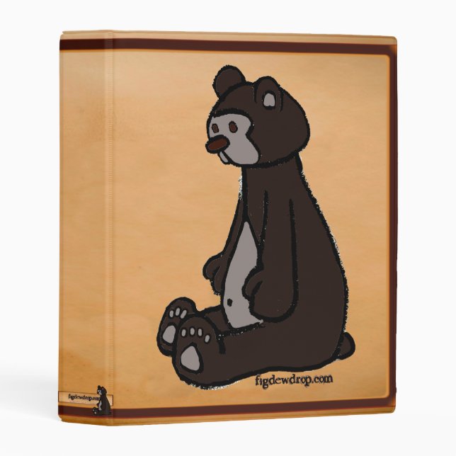 Honeydew Bear mini binder (Front/Spine)