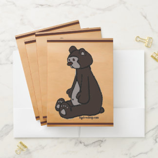 Honeydew Bear pocket folder