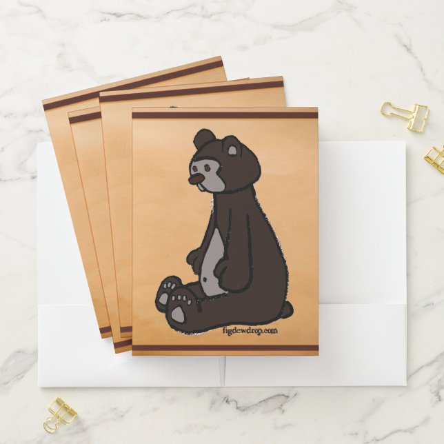 Honeydew Bear pocket folder (In Situ)