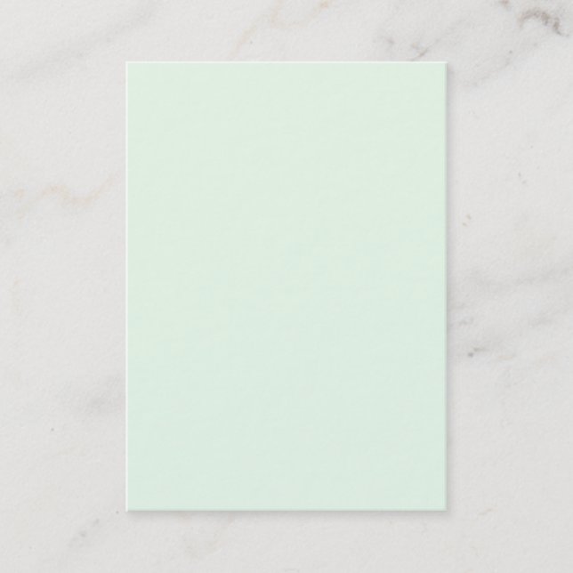 Honeydew Light Green Solid Trend Color Background Business Card (Front)