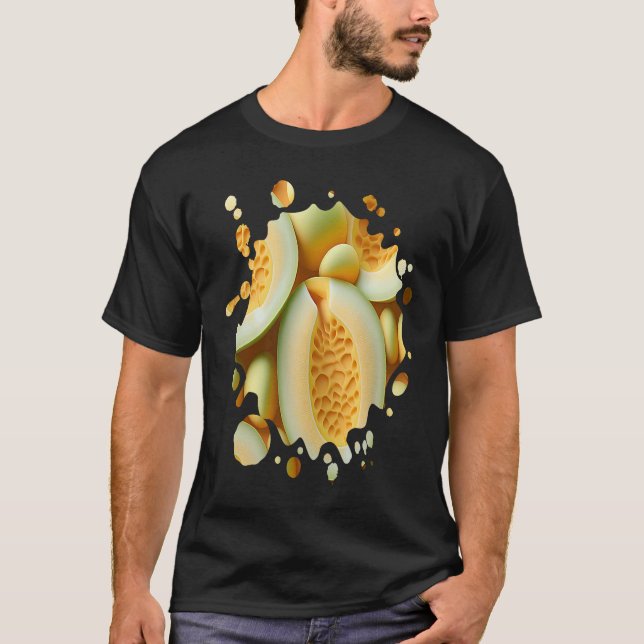 Honeydew Melon Fruit  Gardening Veggies Men Women T-Shirt (Front)