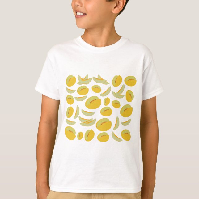Honeydew Melons Fruit Pattern T-Shirt (Front)