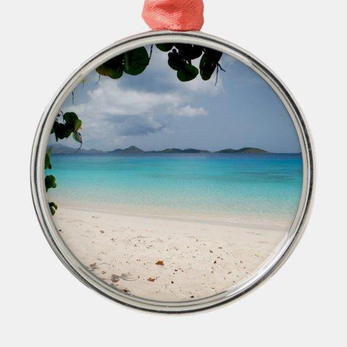 Honeymoon Bay St John USVI Metal Ornament