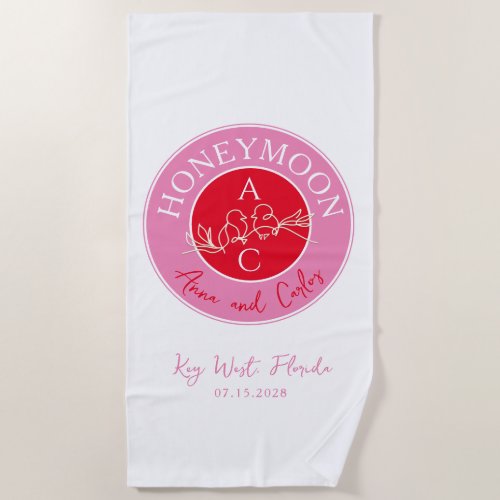 Honeymoon Beach Towel