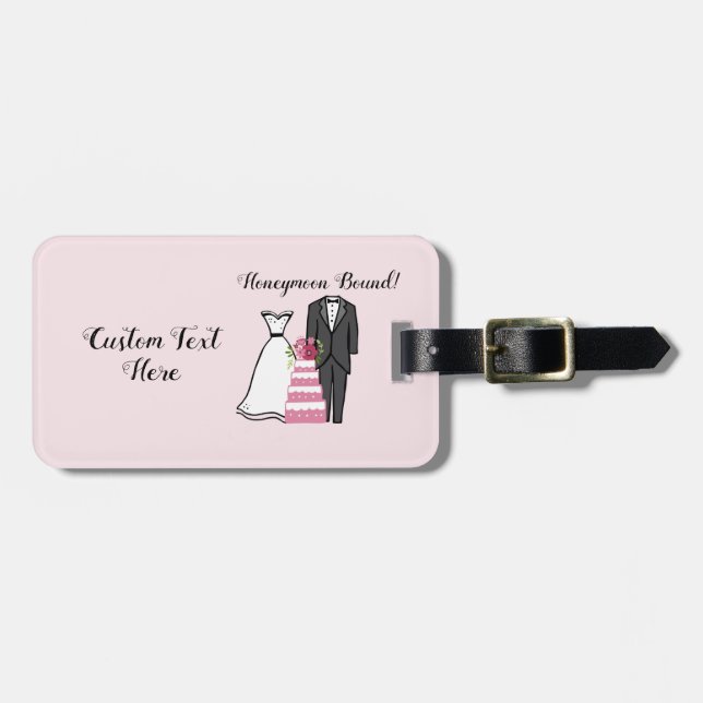 Honeymoon Bound! Luggage Tag (Front Horizontal)