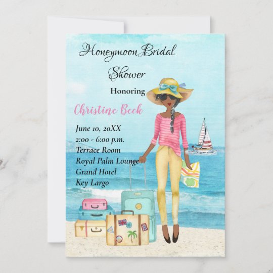 Honeymoon Bridal Shower Invitation