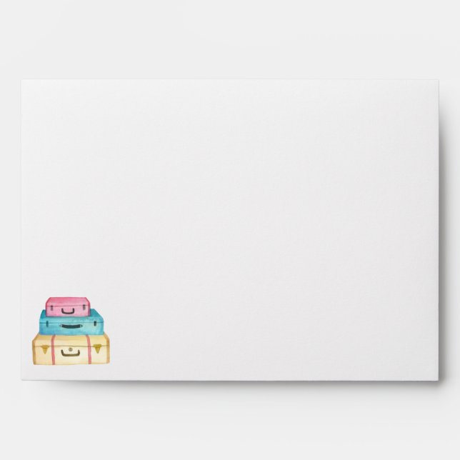 Honeymoon Bridal Shower Invitation Envelope (Front)