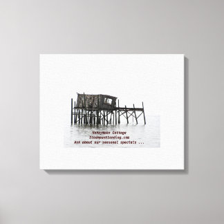 Honeymoon Cottage - Steampunk Landing Canvas Print