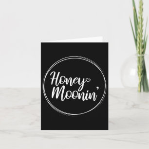 Honeymoon Couple Wedding Honeymoonin Brides Groom  Card