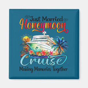 Honeymoon Cruise 2026 Just Married Artwork Magnet
