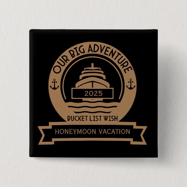 Honeymoon Cruise Button (Front)