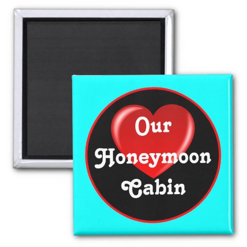 Honeymoon Cruise Cabin Door Marker sq Magnet