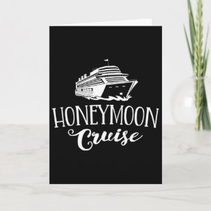 Honeymoon Cruise Couples Matching Vacation Boat Hi Card